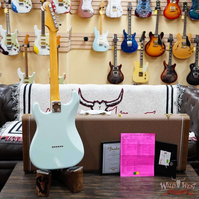 Fender Custom Shop Vintage Custom ‘59 1959 Hardtail Stratocaster Time Capsule Package Faded Aged Sonic Blue 7.35 LBS - Image 9
