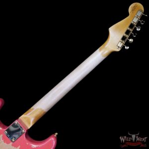 Fender Custom Shop Wild West Guitars 25th Anniversary 1960 Stratocaster Madagascar Rosewood Fretboard Heavy Relic Fiesta Red 7.25 LBS - Image 5