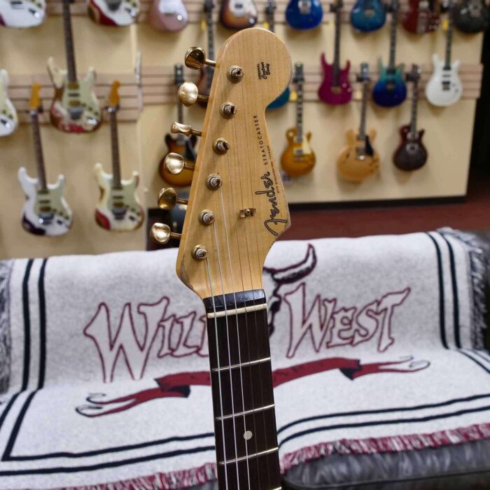 Fender Custom Shop Wild West Guitars 25th Anniversary 1960 Stratocaster Madagascar Rosewood Fretboard Heavy Relic Vintage White 7.10 LBS - Image 7
