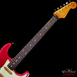 Fender Custom Shop Wild West Pink Lightning Stratocaster HSS Floyd Rose Rosewood Board 22 Frets Heavy Relic Lipstick Pink Metallic 8.20 LBS - Image 4