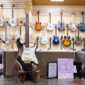 Fender Custom Shop Wild West Guitars 25th Anniversary 1960 Stratocaster Madagascar Rosewood Fretboard Heavy Relic Black 7.65 LBS - Image 6