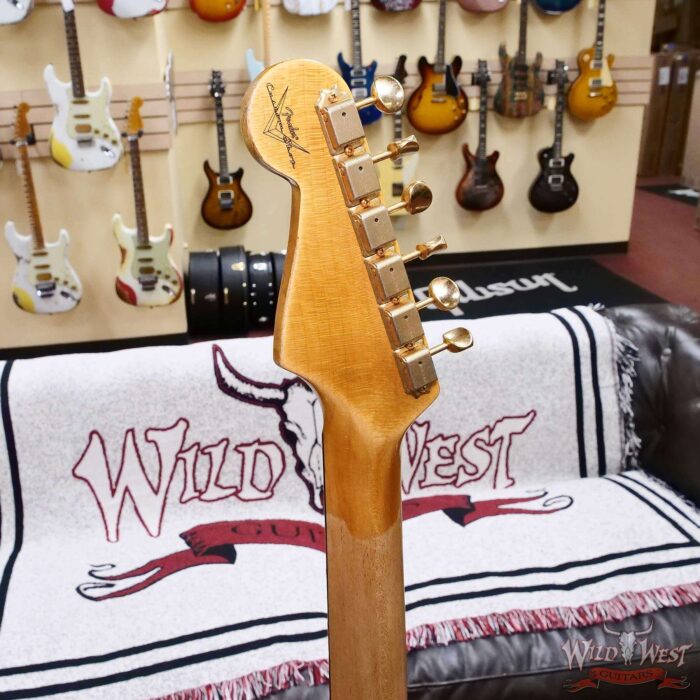 Fender Custom Shop Wild West Guitars 25th Anniversary 1960 Stratocaster Madagascar Rosewood Fretboard Heavy Relic Black 7.65 LBS - Image 9