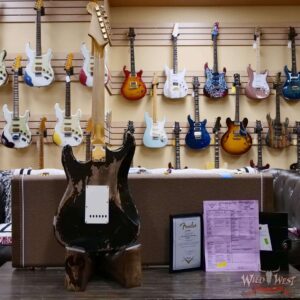 Fender Custom Shop Wild West Guitars 25th Anniversary 1960 Stratocaster Madagascar Rosewood Fretboard Heavy Relic Black 7.65 LBS - Image 10