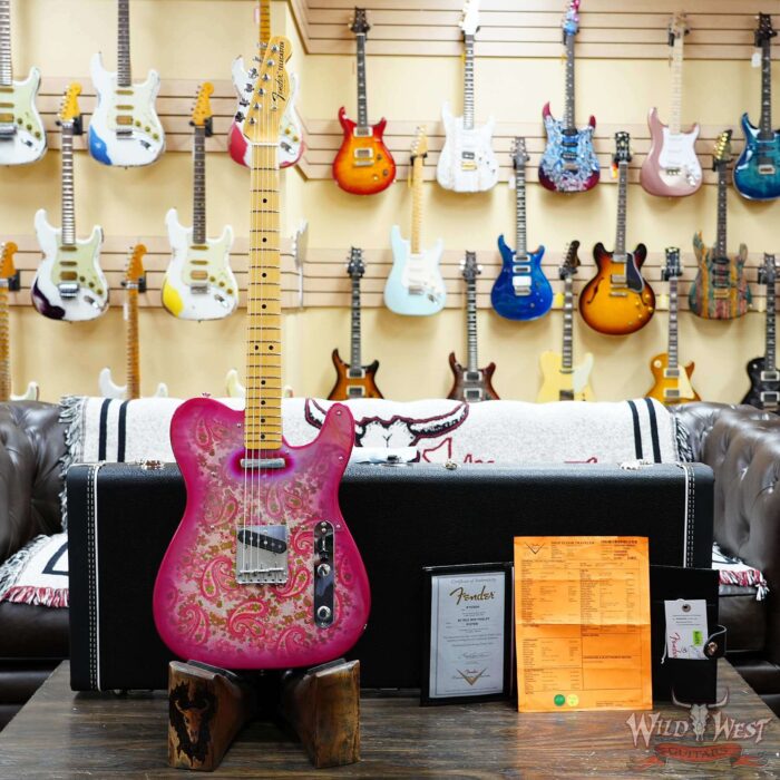 Fender Custom Shop 1968 Telecaster Maple Neck NOS Pink Paisley 7.45 LBS - Image 6