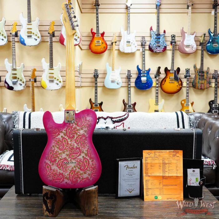 Fender Custom Shop 1968 Telecaster Maple Neck NOS Pink Paisley 7.45 LBS - Image 9