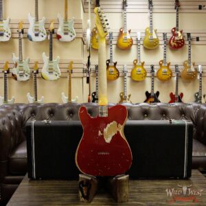 2013 Fender Custom Shop 1963 Telecaster Heavy Relic with Dirty Neck Rosewood Fingerboard Candy Apple Red - Image 16