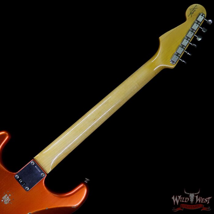 Fender Custom Shop 1962 Stratocaster Relic HSS EVH Pickup Rosewood Fingerboard Orange - Image 11