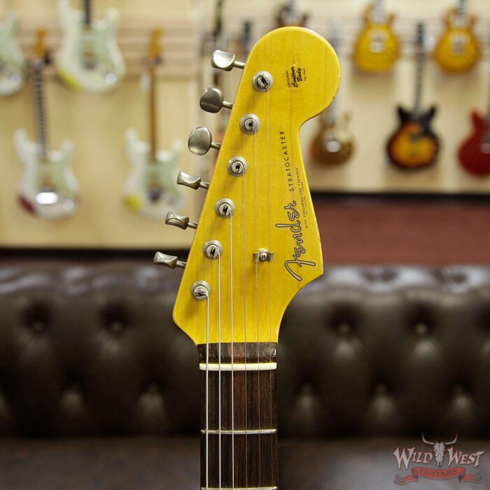 Fender Custom Shop 1962 Stratocaster Relic HSS EVH Pickup Rosewood Fingerboard Orange - Image 8