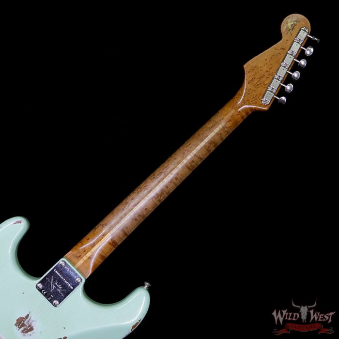 Fender Custom Shop 1956 Stratocaster Relic Roasted Birdeye Maple Neck Surf Green - Image 12