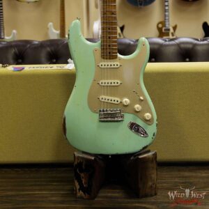 Fender Custom Shop 1956 Stratocaster Relic Roasted Birdeye Maple Neck Surf Green - Image 10