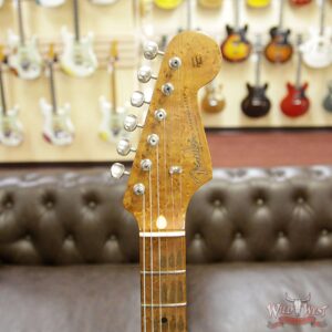 Fender Custom Shop 1956 Stratocaster Relic Roasted Birdeye Maple Neck Surf Green - Image 9