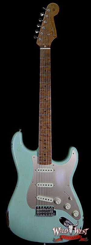 Fender Custom Shop 1956 Stratocaster Relic Roasted Birdeye Maple Neck Surf Green