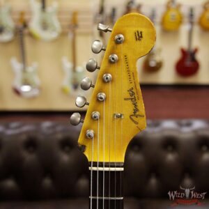 Fender Custom Shop Limited Edition John Cruz Masterbuilt Stevie Ray Vaughan Stratocaster Aged 3 Tone Sunburst - Image 7