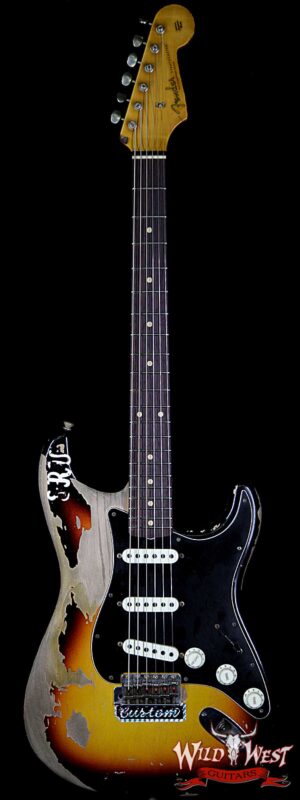 Fender Custom Shop Limited Edition John Cruz Masterbuilt Stevie Ray Vaughan Stratocaster Aged 3 Tone Sunburst