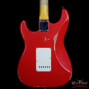 Fender Custom Shop 1961 Stratocaster Relic HSH Rosewood Fingerboard Hot Rod Red - Image 4