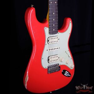 Fender Custom Shop 1961 Stratocaster Relic HSH Rosewood Fingerboard Hot Rod Red - Image 5