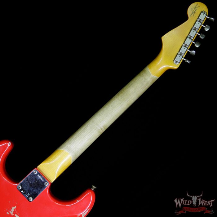 Fender Custom Shop 1961 Stratocaster Relic HSH Rosewood Fingerboard Hot Rod Red - Image 13