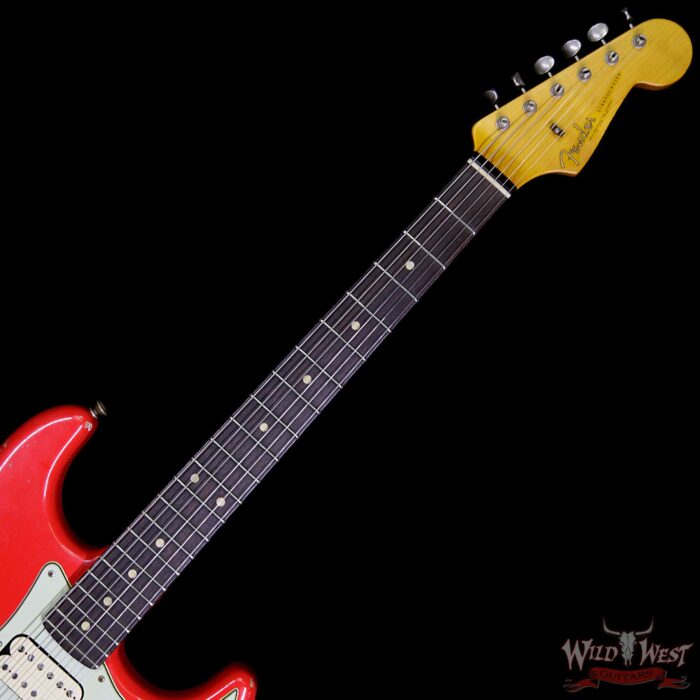 Fender Custom Shop 1961 Stratocaster Relic HSH Rosewood Fingerboard Hot Rod Red - Image 9