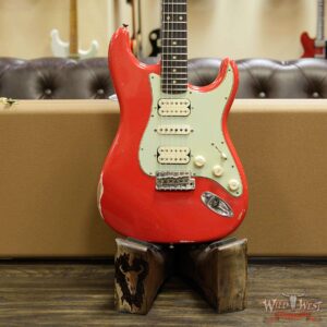 Fender Custom Shop 1961 Stratocaster Relic HSH Rosewood Fingerboard Hot Rod Red - Image 11