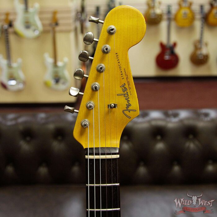 Fender Custom Shop 1961 Stratocaster Relic HSH Rosewood Fingerboard Hot Rod Red - Image 10