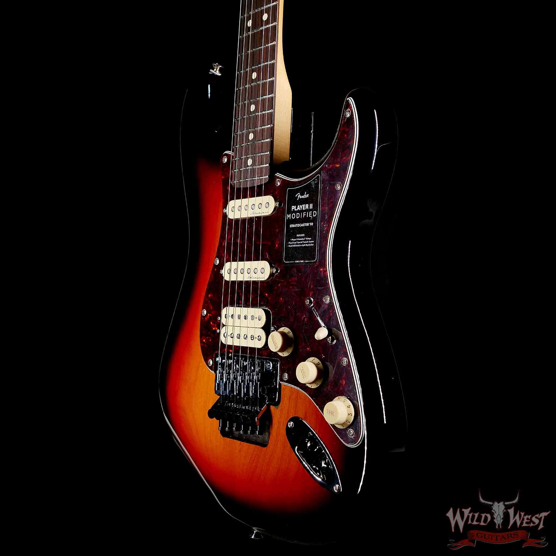 fender-sunburst-br__wwg.jpg Fender Player II Modified Stratocaster HSS Floyd Rose Rosewood Fingerboard 3-Color Sunburst 8.55 LBS - Image 2