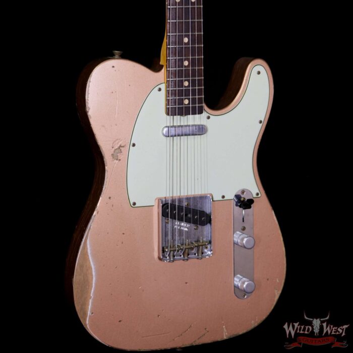 Fender Custom Shop Road Show Exclusive L Series 1964 Telecaster Heavy Relic Rosewood Board Copper - Image 4