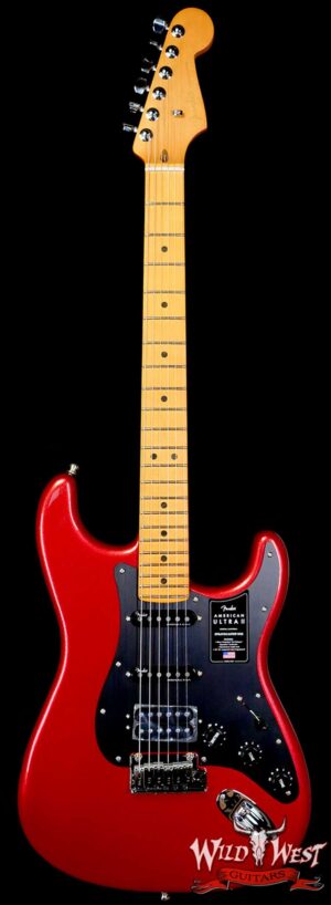 Fender American Ultra II Stratocaster HSS Maple Fingerboard Sinister Red 7.85 LBS