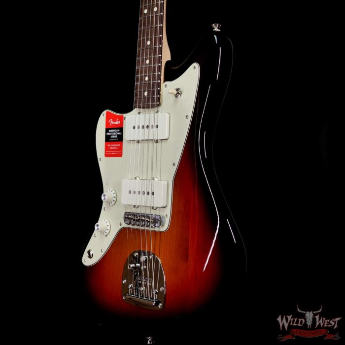 Fender American Pro Left-Handed Lefty Jazzmaster Rosewood Fingerboard 3-Color Sunburst - Image 2