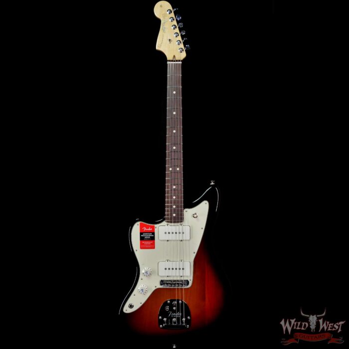 Fender American Pro Left-Handed Lefty Jazzmaster Rosewood Fingerboard 3-Color Sunburst - Image 3
