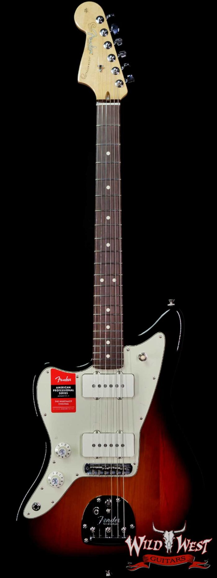 Fender American Pro Left-Handed Lefty Jazzmaster Rosewood Fingerboard 3-Color Sunburst - Image 1