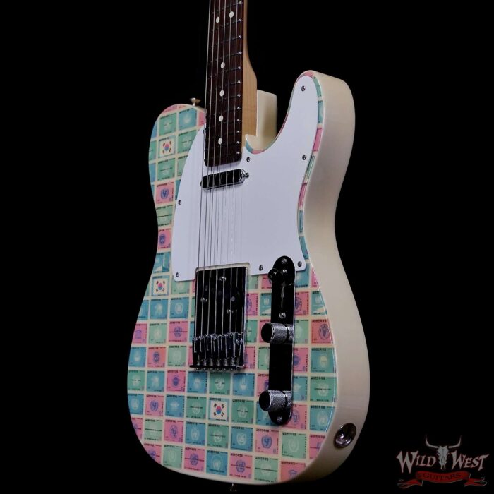 Fender CEO Andy Mooney World Stamps Collection Telecaster (LA Wildfire Relief) US20033865 Republic of Korea (ROK) 8.15 LBS - Image 2