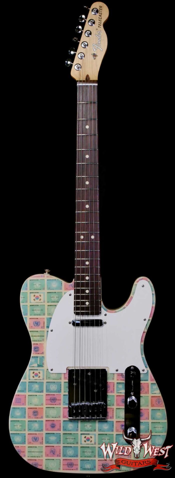 Fender CEO Andy Mooney World Stamps Collection Telecaster (LA Wildfire Relief) US20033865 Republic of Korea (ROK) 8.15 LBS - Image 1