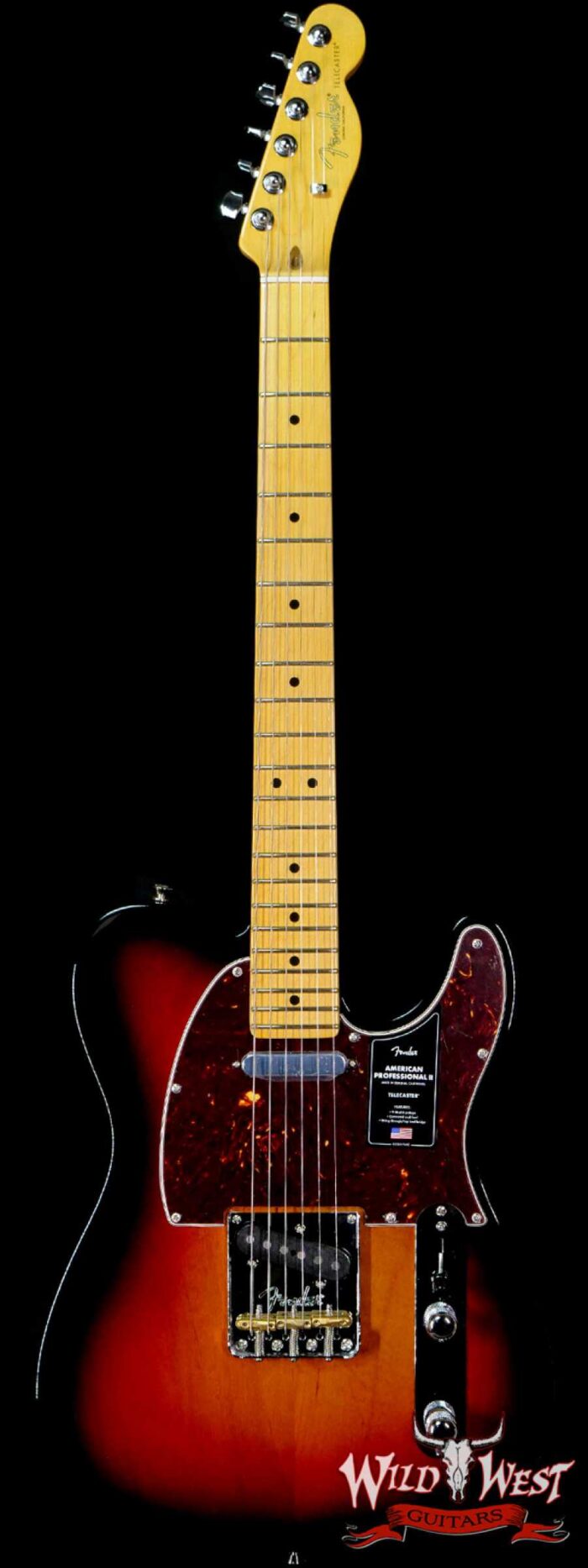 Fender American Professional II Telecaster Maple Fingerboard 3-Color Sunburst - Image 1