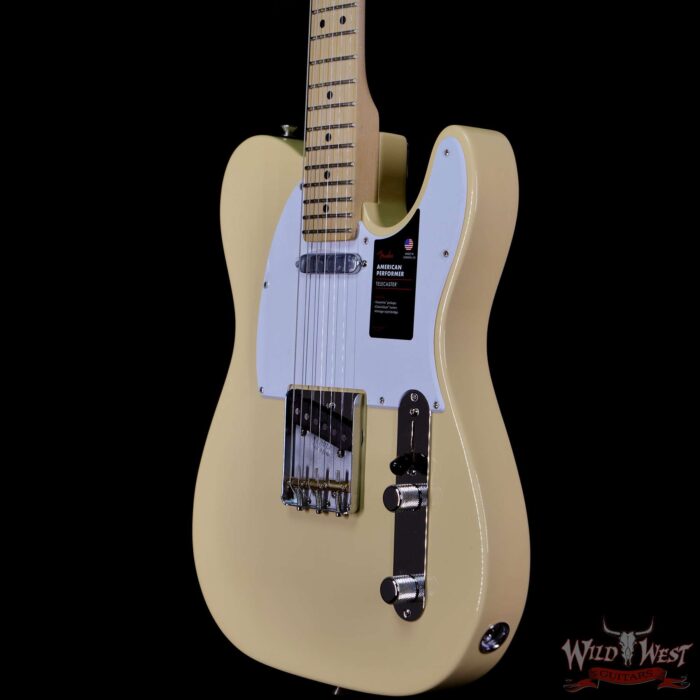 Fender American Performer Telecaster Maple Fingerboard Vintage White - Image 2