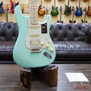 Fender American Performer Stratocaster HSS Maple Fingerboard Satin Surf Green - Image 7