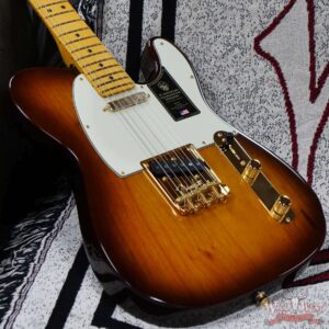 Fender 75th Anniversary Commemorative Ash Telecaster Maple Fingerboard 2-Color Bourbon Burst - Image 8