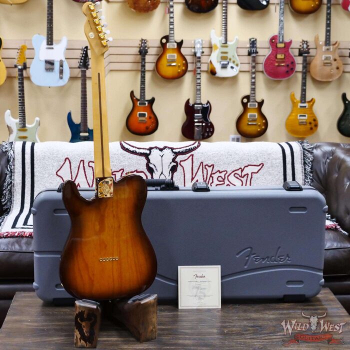Fender 75th Anniversary Commemorative Ash Telecaster Maple Fingerboard 2-Color Bourbon Burst - Image 9