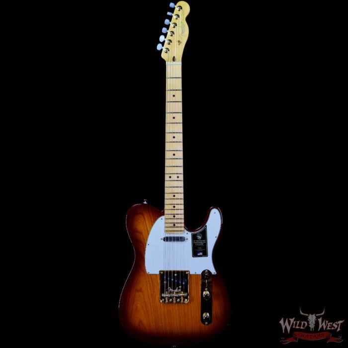Fender 75th Anniversary Commemorative Ash Telecaster Maple Fingerboard 2-Color Bourbon Burst - Image 3