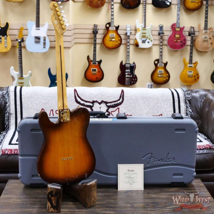 Fender 75th Anniversary Commemorative Ash Telecaster Maple Fingerboard 2-Color Bourbon Burst - Image 9