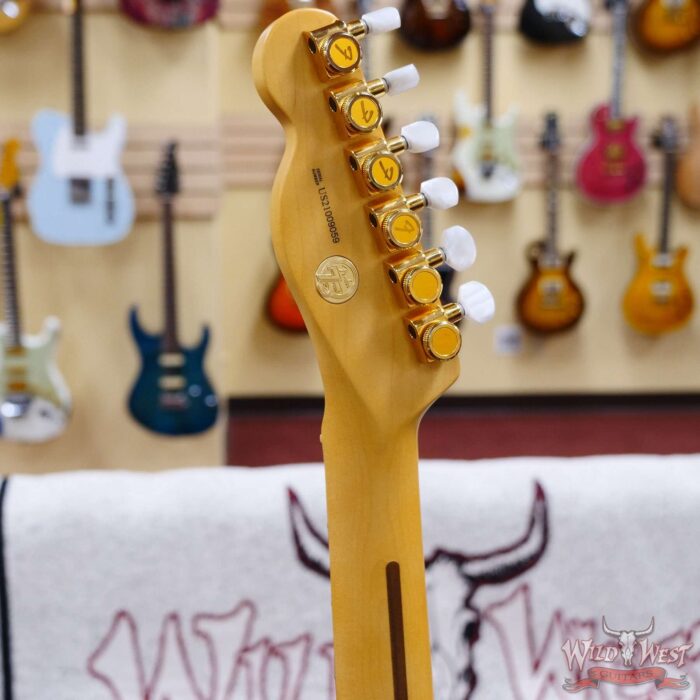 Fender 75th Anniversary Commemorative Ash Telecaster Maple Fingerboard 2-Color Bourbon Burst - Image 10