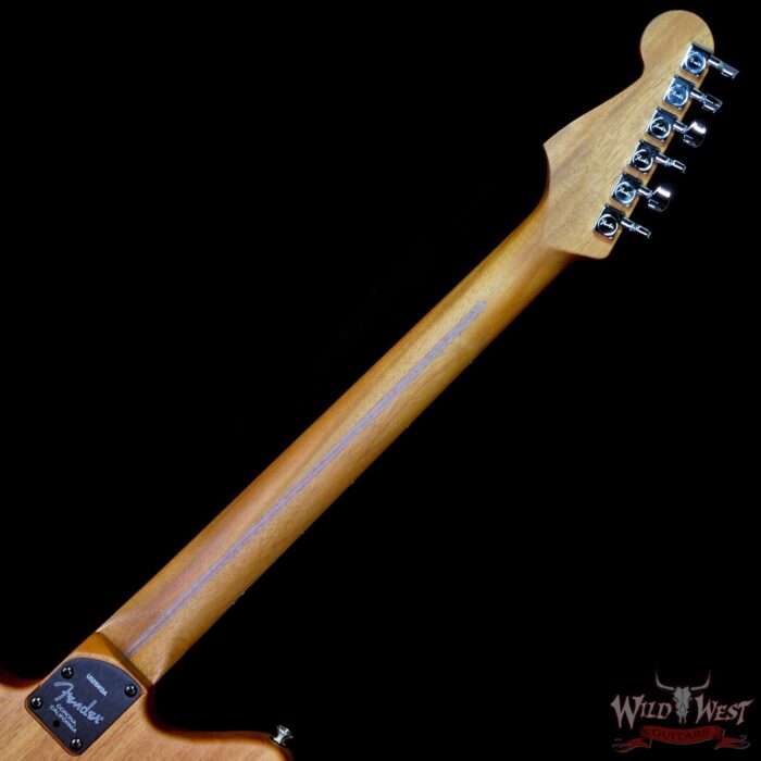 Fender American Acoustasonic Jazzmaster Ebony Fingerboard Ocean Turquoise - Image 5