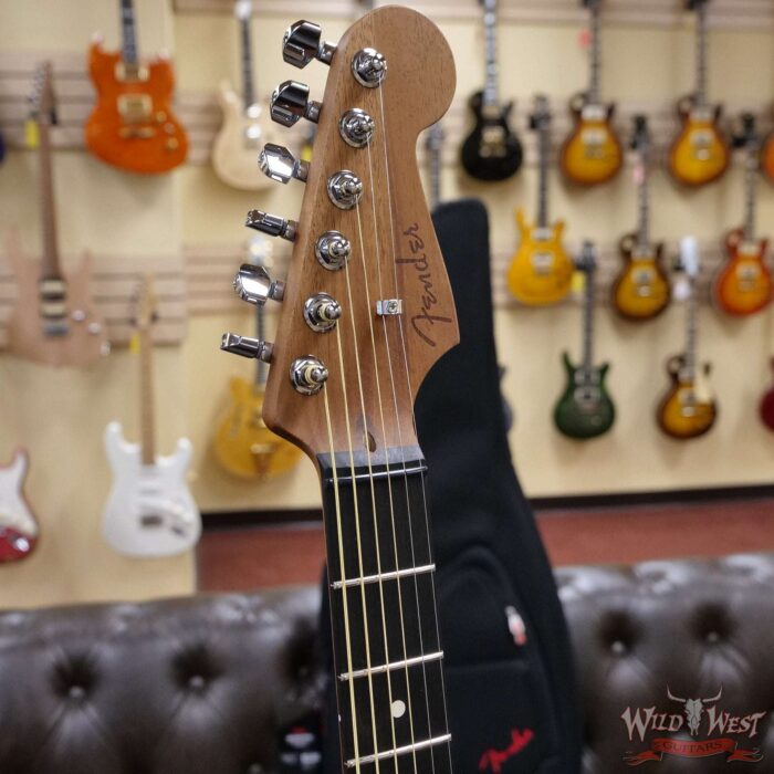 Fender American Acoustasonic Jazzmaster Ebony Fingerboard Ocean Turquoise - Image 7