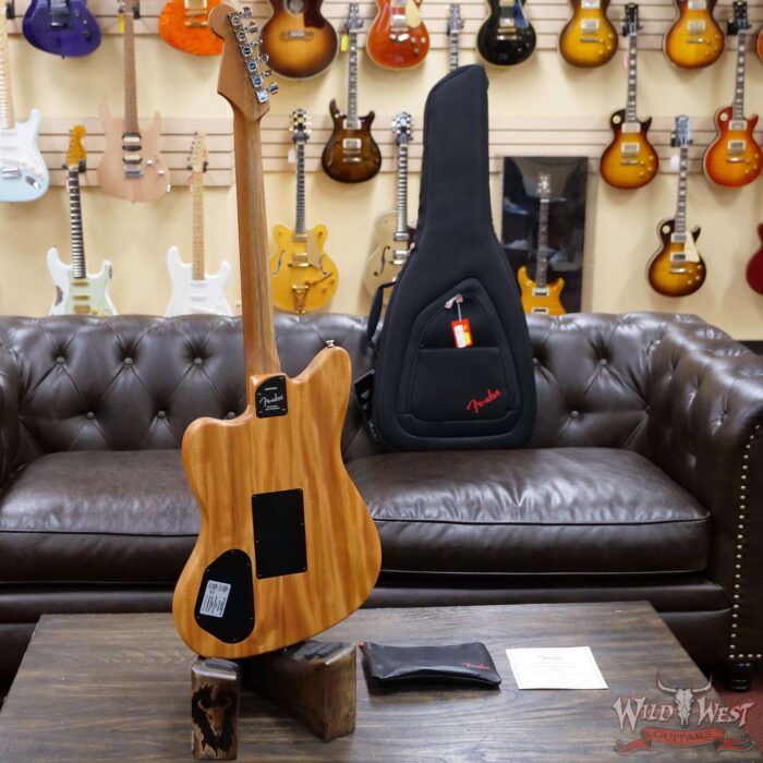 Fender American Acoustasonic Jazzmaster Ebony Fingerboard Tobacco Sunburst - Image 8