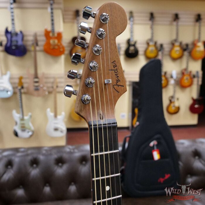 Fender American Acoustasonic Jazzmaster Ebony Fingerboard Tobacco Sunburst - Image 6