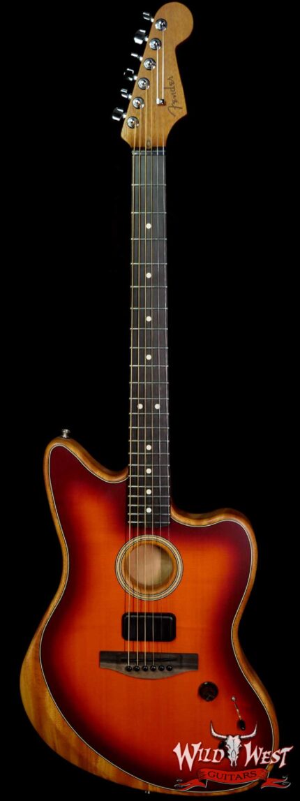 Fender American Acoustasonic Jazzmaster Ebony Fingerboard Tobacco Sunburst