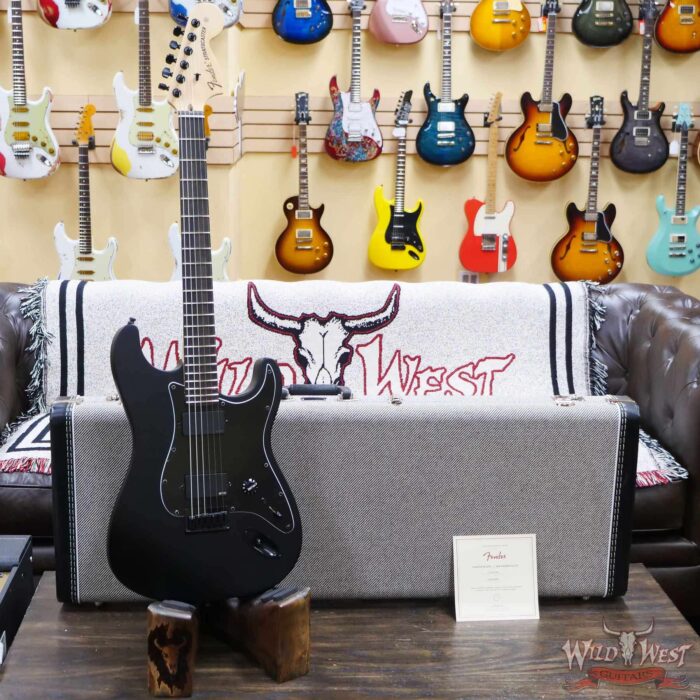 Fender USA Jim Root Stratocaster Ebony Fingerboard Flat Black - Image 6