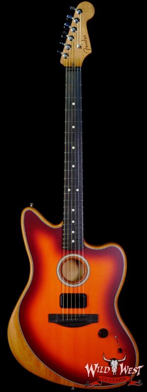 Fender American Acoustasonic Jazzmaster Ebony Fingerboard Tobacco Sunburst