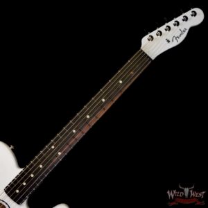 Fender Limited Edition FINNEAS American Acoustasonic® Telecaster® Ebony Fingerboard Satin Arctic White 5.15 LBS with Hardshell Case - Image 4