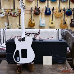 Fender Limited Edition FINNEAS American Acoustasonic® Telecaster® Ebony Fingerboard Satin Arctic White 5.15 LBS with Hardshell Case - Image 8