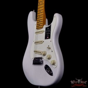 Fender American Ultra Luxe Vintage ‘50s Stratocaster Ash Body Maple Fingerboard White Blonde 8.1 lbs - Image 2
